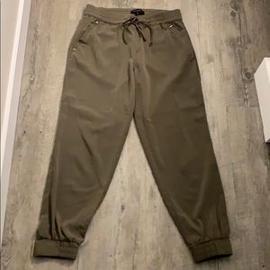 Dynamite Olive Green Jogger Dress Pant